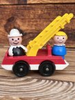 画像1: FISHER PRICE VINTAGE FIRE TRUCK ＋TOTS SET