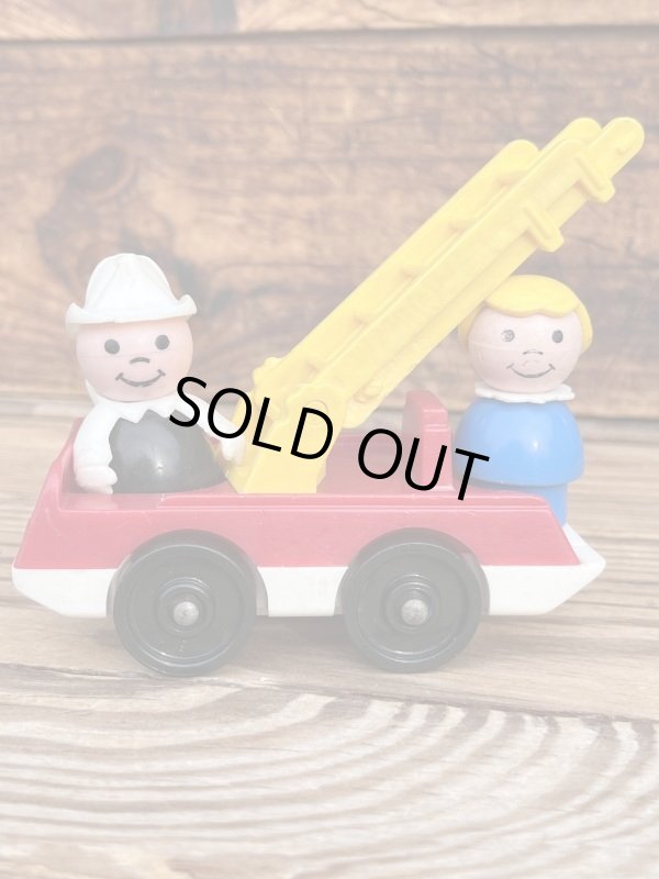 画像1: FISHER PRICE VINTAGE FIRE TRUCK ＋TOTS SET