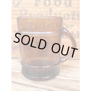 画像: FIRE KING 1960~70'S AMBER BARREL MUG #1
