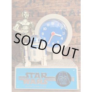 画像: STAR WARS "R2D2 AND C3PO"  1980'S CLOCK DISPLAY