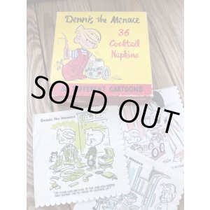 画像: DENNIS THE MENACE 1950'S D.STOCK COCKTAIL NAPKINS SET