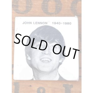 画像: JOHN LENNON 1980'S D.STOCK PIN BACK BUTTON #1