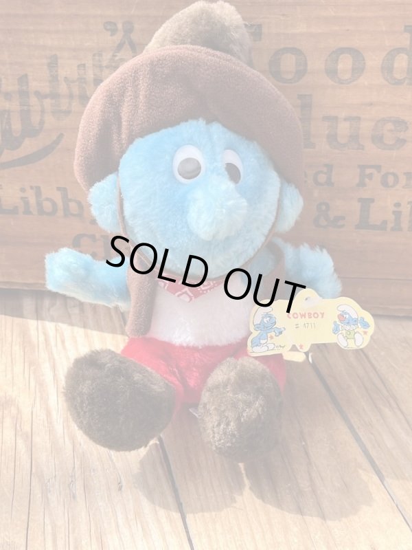 画像1: SMURF "COWBOY" 1980'S  PLUSH DOLL