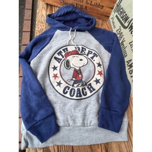 画像: PEANUTS “COACH SNOOPY” KIDS VINTAGE SWEAT PARKA