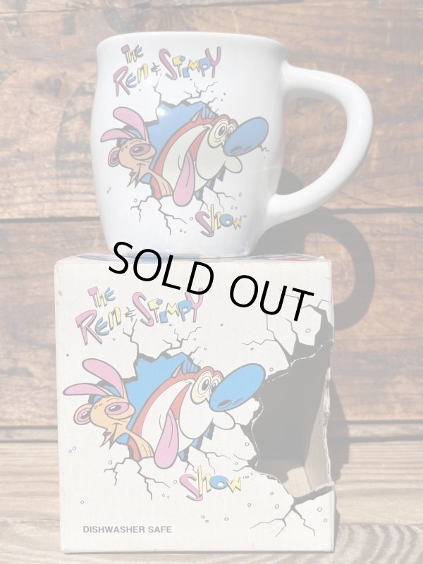 画像1: RENS & STIMPY 1992'S D.STOCK SMASHED MUG #1