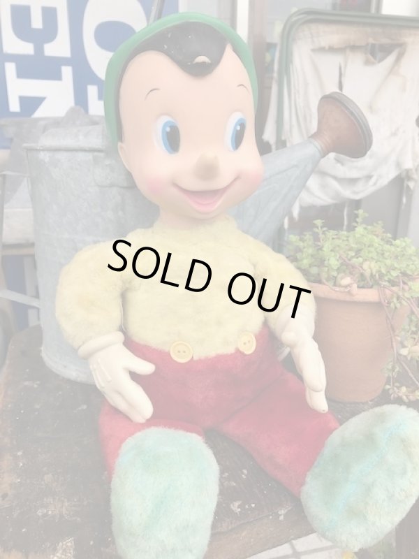 画像1: PINOCCHIO 1950'S GUND RUBBER FACE DOLL