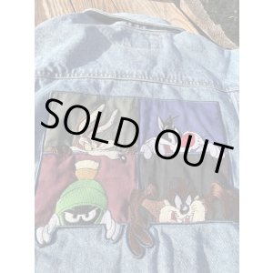 画像: LOONEY TUNES "SIX FLAGS" KIDS 1990'S DENIM JACKET