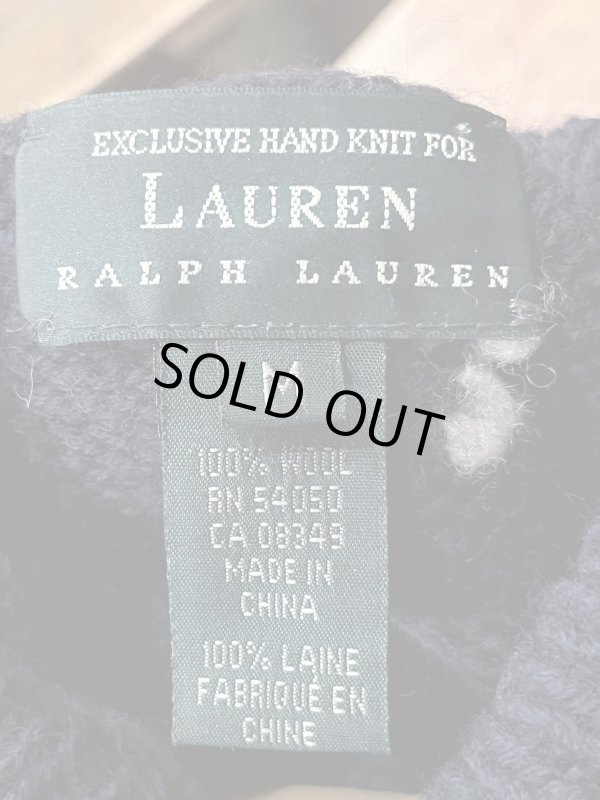 画像3: RALPH LAUREN "EXCLUSIVE HAND KNIT FOR LAUREN" USED SWEATER