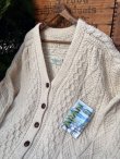 画像2: QUILL'S WOOLLEN MARKET "MADE IN IRELAND" D.STOCK ARAN HAND KNIT CARDIGAN