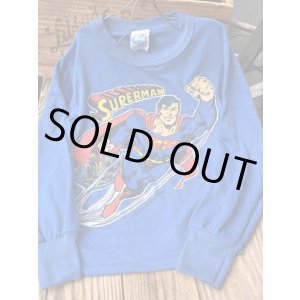 画像: SUPERMAN KIDS VINTAGE LONG SLEEVE T-SHIRTS