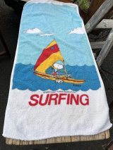 画像: PEANUTS "SURFING” VINTAGE TOWEL  