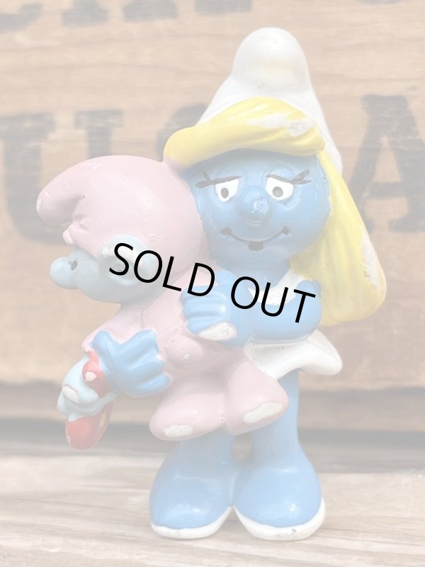 画像1: SMURF ”SMURFETTE & BABY" 1980'S PVC FIGURE