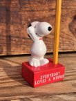 画像13: SNOOPY"EVERYBODY LOVES A WINNER" VINTAGE CERAMIC PEN HOLDER FIGURE