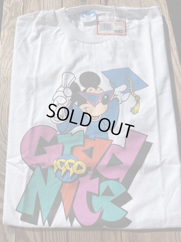 画像1: DISNEY "GRAD NIGHT'90" MADE IN USA  D.STOCK "LARGE" T-SHIRTS