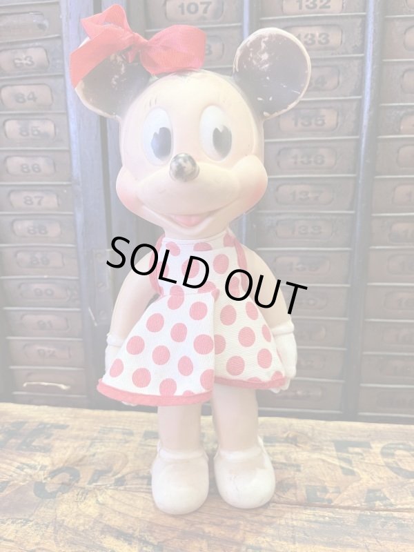 画像1: MINNIE MOUSE 1950'S SUN RUBBER CO. DOLL