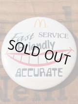 画像: McDONALD'S "FRIENDLY🍔SMILE" PIN BACK BUTTON 