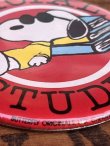 画像3: PEANUTS "SNOOPY OFFICIAL STUDENT" VINTAGE  PIN BACK BUTTON