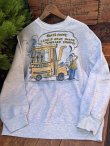 画像1: SCHOOL BUS SMELLED SMOKED  "MADE IN USA" HAND-PAINTED SWEAT SHIRTS