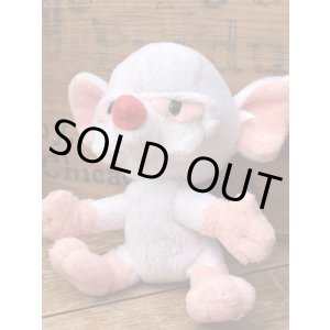 画像: PINKY AND THE BRAIN "BRAIN" 1990'S  KEYCHAIN PLUSH DOLL