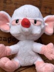 画像2: PINKY AND THE BRAIN "BRAIN" 1990'S  KEYCHAIN PLUSH DOLL