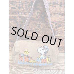 画像: PEANUTS "SNOOPY TRAVELER" VINTAGE SMALL DUFFLE BAG 