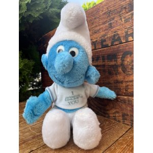 画像: SMURF "I❤️SMURF❤️YOU♪" 1980'S  PLUSH DOLL