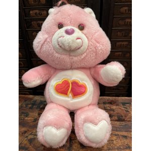 画像:  CARE BEARS  "LOVE-A-LOT ♥BEAR" 1980'S PLUSH DOLL 