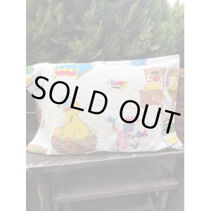 画像: SESAME STREET "BED TIME" VINTAGE PILLOW CASE