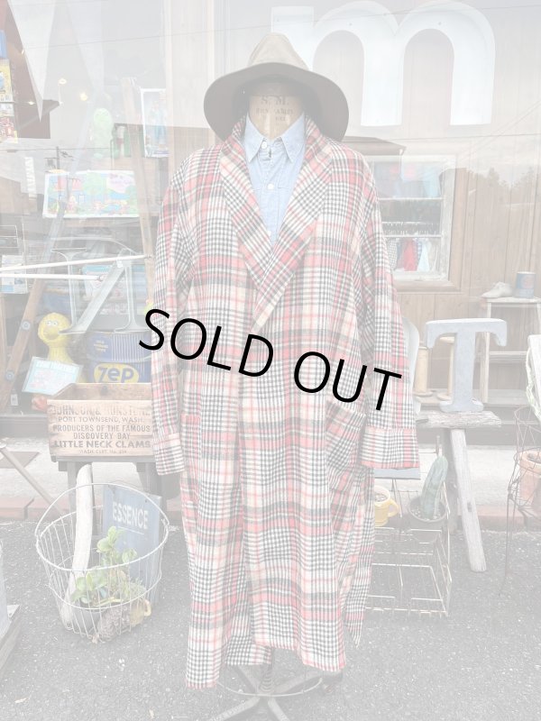 画像1: J.C.PENNEY 1970'S FLANNEL ROBE