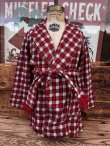 画像1: PRINT FLANNEL KIDS VINTAGE ROBE