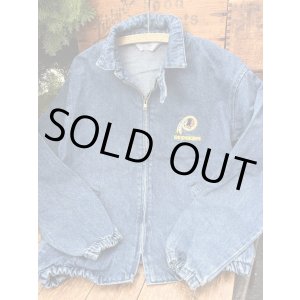 画像: CHALK LINE "MADE IN USA" 1990'S REDSKINS DENIM JACKET