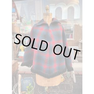 画像: WOOL VINTAGE PONCHO COAT
