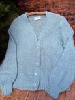 画像1: MELLO KNIT CO 1960'S MOHAIR  KNIT CARDIGAN