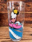 画像11: MINNIE MOUSE 1987'S D.STOCK GLASS CADDY WITH 19oz GLASS