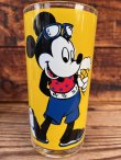 画像11: MICKEY MOUSE 1987'S D.STOCK GLASS CADDY WITH 19oz GLASS