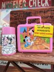 画像1: MICKEY MOUSE🏰MINNIE MOUSE 1980'S D.STOCK LUNCH BOX WITH THERMOS