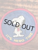 画像: PEANUTS "IT'S HERO TIME" 1970'S PATCH