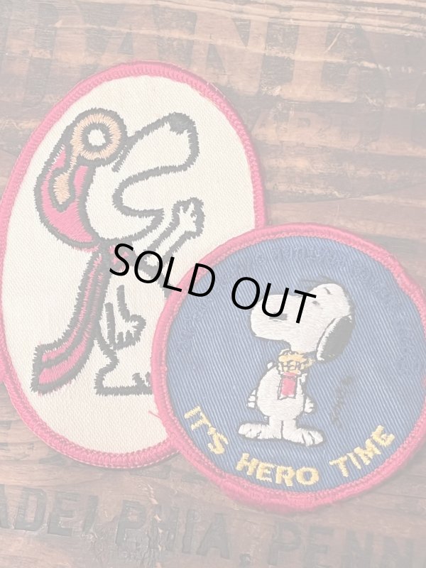 画像3: PEANUTS "IT'S HERO TIME" 1970'S PATCH