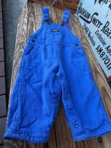 画像: OSHKOSH "MADE IN USA" KIDS VINTAGE FLANNEL LINING OVERALL 