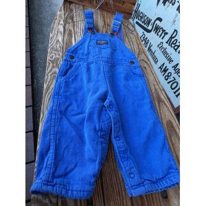 画像: OSHKOSH "MADE IN USA" KIDS VINTAGE FLANNEL LINING OVERALL 