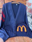 画像8: McDONALD'S 1980'S  LETTERED🍔 CARDIGAN