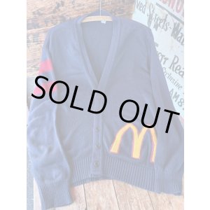 画像: McDONALD'S 1980'S  LETTERED🍔 CARDIGAN
