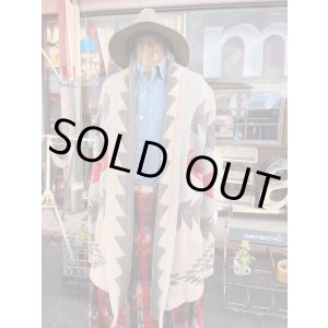 画像: RALPH LAUREN "LAUREN" 1990'S NATIVE AMERICAN PATTERN KNIT CARDIGAN