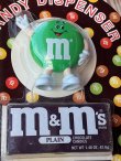 画像2: M&M'S 1991'S "GREEN🍫" D.STOCK CANDY DISPENSER TOY 