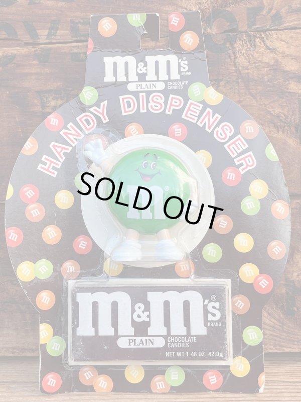 画像1: M&M'S 1991'S "GREEN🍫" D.STOCK CANDY DISPENSER TOY 