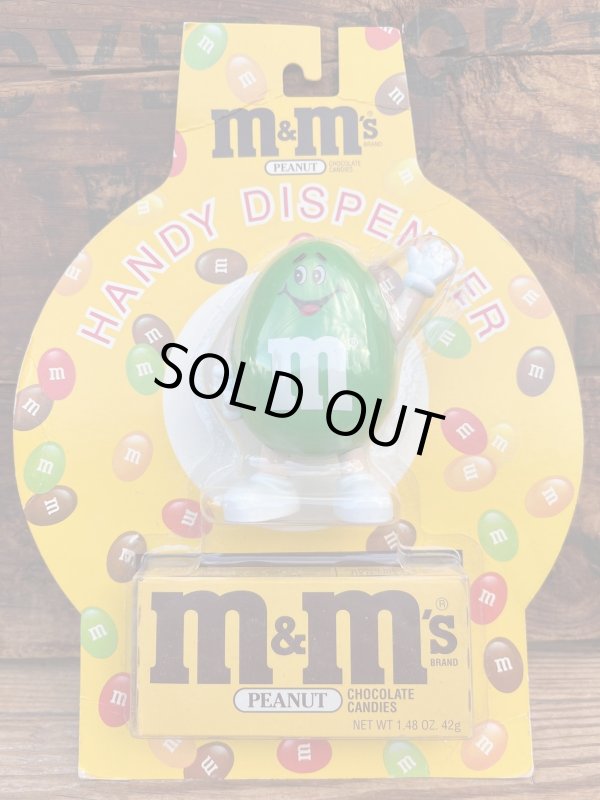 画像1: M&M'S 1991'S "GREEN" D.STOCK CANDY DISPENSER TOY 