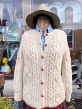 画像: JOHN MOLLOY "MADE IN IRELAND" 1980'S FISHERMAN CARDIGAN