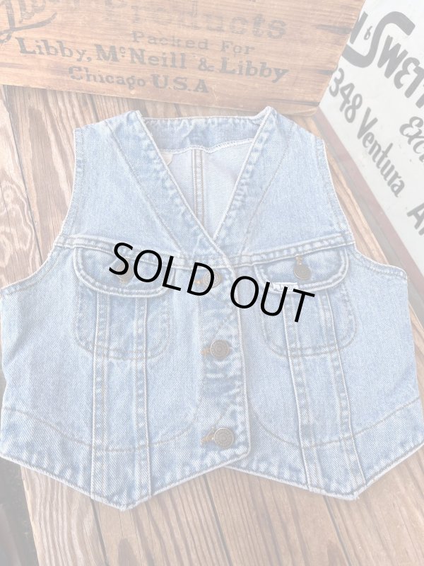 画像1: LEE "MADE IN USA" KIDS VINTAGE DENIM VEST