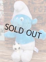 画像: SMURF "ボールは友達⚽️" 1980'S  PLUSH DOLL