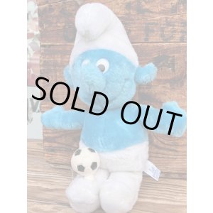 画像: SMURF "ボールは友達⚽️" 1980'S  PLUSH DOLL